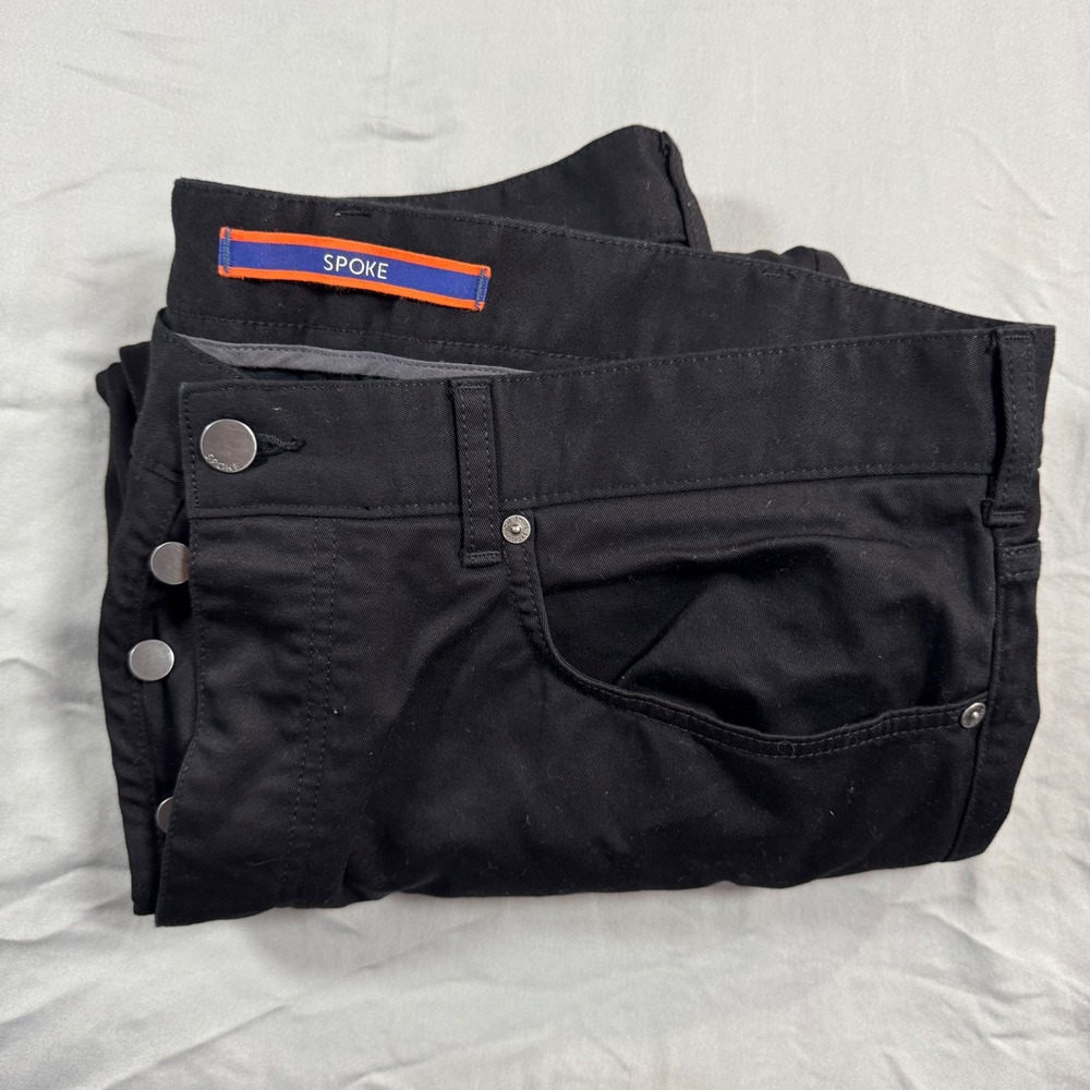 SPOKE Black Button Fly Straight Leg Jeans Edition #0086 Men's 38